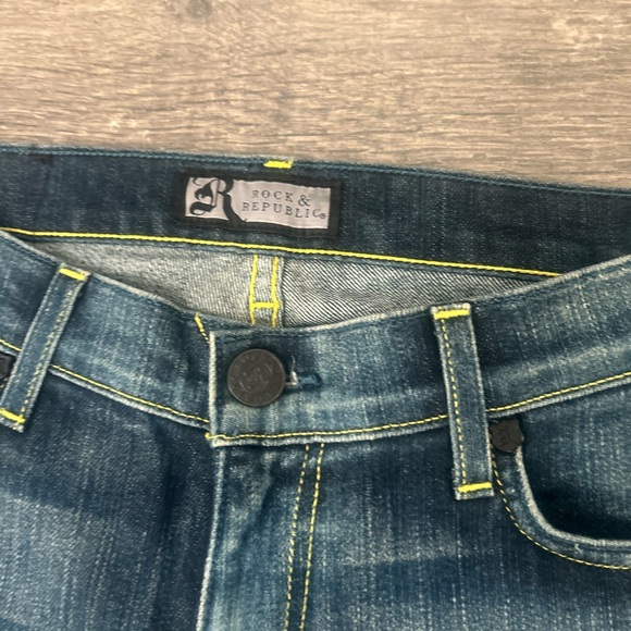 Y2K Bling Bundle: R&R Rhinestone Flare Jeans + NWT Hollister Blouse - Picture 7 of 9